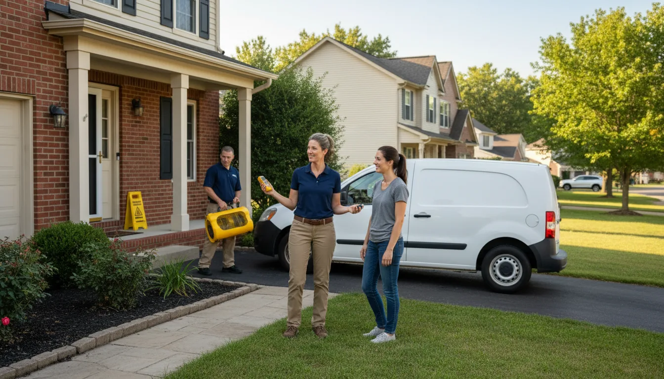 Residential water damage restoration in Guffey, CO